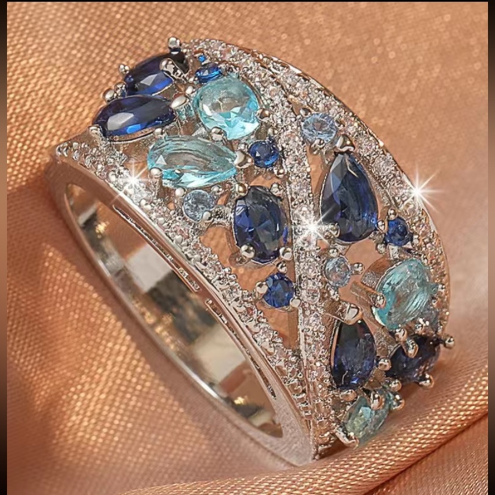 Boho Elegant Zircon Ring